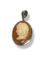 Colgante Mandile 1922 Mujer Cammei  in Plata Conchiglia 2MCICM228.2